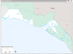 Yakutat County, AK Wall Map