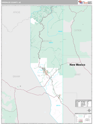 Greenlee County, AZ Wall Map