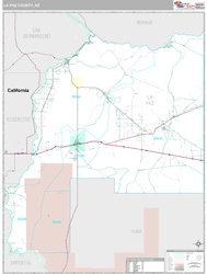 La Paz County, AZ Wall Map