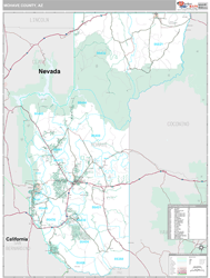 Mohave County, AZ Wall Map