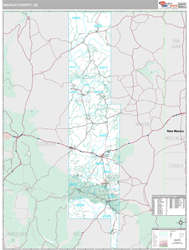 Navajo County, AZ Wall Map