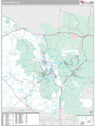 Yavapai County, AZ Wall Map