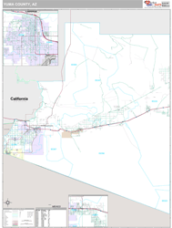 Yuma County, AZ Wall Map