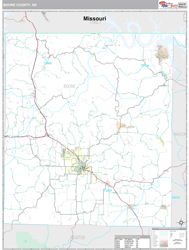 Boone County, AR Wall Map