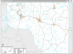 Carroll County, AR Wall Map