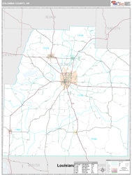 Columbia County, AR Wall Map