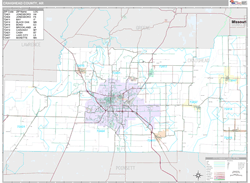 Craighead County, AR Wall Map