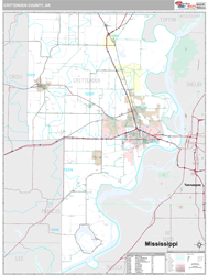 Crittenden County, AR Wall Map