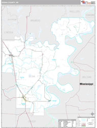 Desha County, AR Wall Map