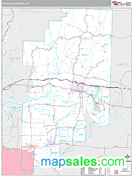 Franklin County, AR Wall Map