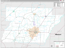 Greene County, AR Wall Map