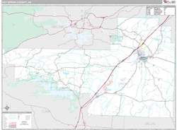 Hot Spring County, AR Wall Map