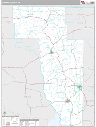 Howard County, AR Wall Map