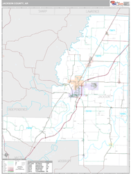Jackson County, AR Wall Map