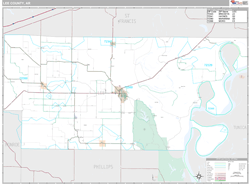 Lee County, AR Wall Map