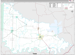 Little River County, AR Wall Map