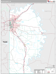 Miller County, AR Wall Map