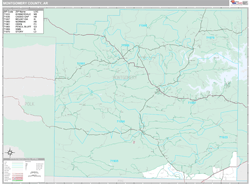 Montgomery County, AR Wall Map