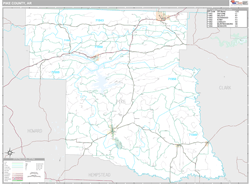 Pike County, AR Wall Map