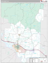 Pope County, AR Wall Map