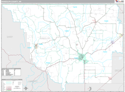 Randolph County, AR Wall Map