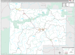 Searcy County, AR Wall Map