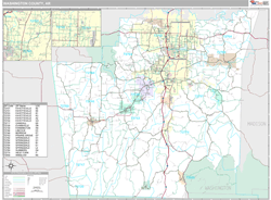 Washington County, AR Wall Map