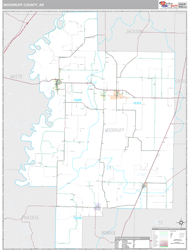 Woodruff County, AR Wall Map