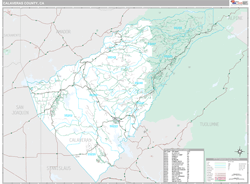 Calaveras County, CA Wall Map