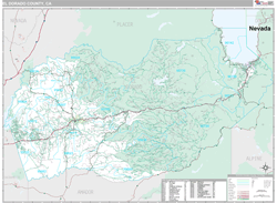 El Dorado County, CA Wall Map