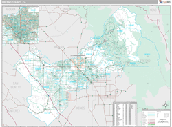 Fresno County, CA Wall Map