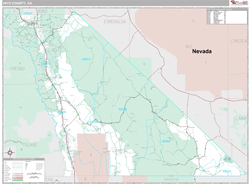 Inyo County, CA Wall Map