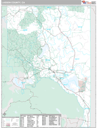 Lassen County, CA Wall Map