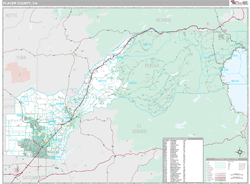 Placer County, CA Wall Map
