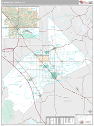 Stanislaus County, CA Wall Map