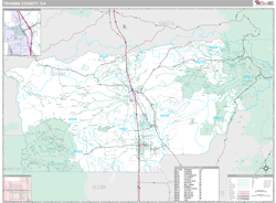 Tehama County, CA Wall Map