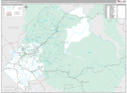 Tuolumne County, CA Wall Map