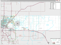 Adams County, CO Wall Map