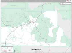 Archuleta County, CO Wall Map