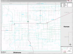 Baca County, CO Wall Map