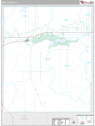 Bent County, CO Wall Map