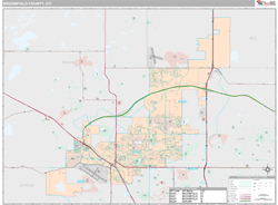 Broomfield County, CO Wall Map