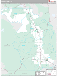 Chaffee County, CO Wall Map
