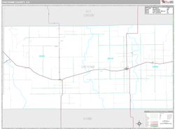 Cheyenne County, CO Wall Map