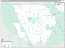 Custer County, CO Wall Map