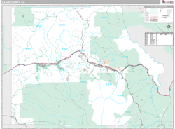 Eagle County, CO Wall Map