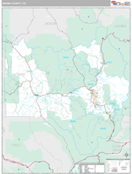 Grand County, CO Wall Map