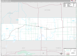 Kiowa County, CO Wall Map