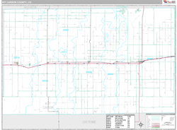 Kit Carson County, CO Wall Map