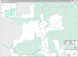 Lake County, CO Wall Map